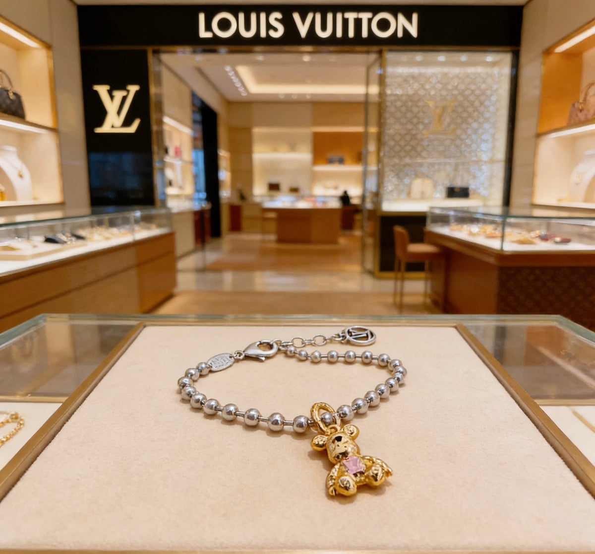 Chain Bracelet in Silver-Tone – Design 001 side detail