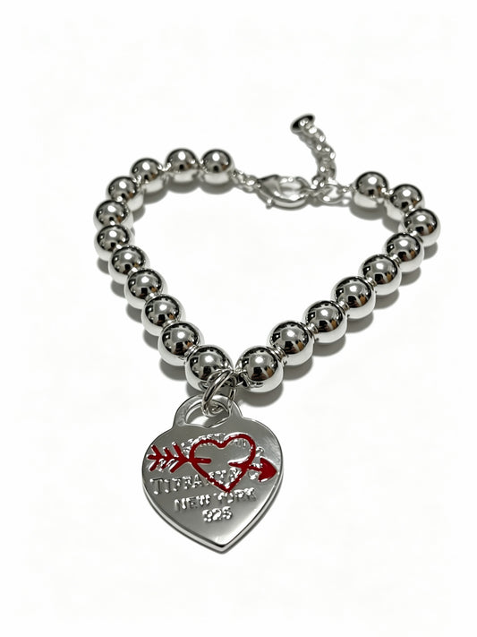 Signature Motif Bracelet in Silver-Tone – Vintage Detail – Design 09 main product view