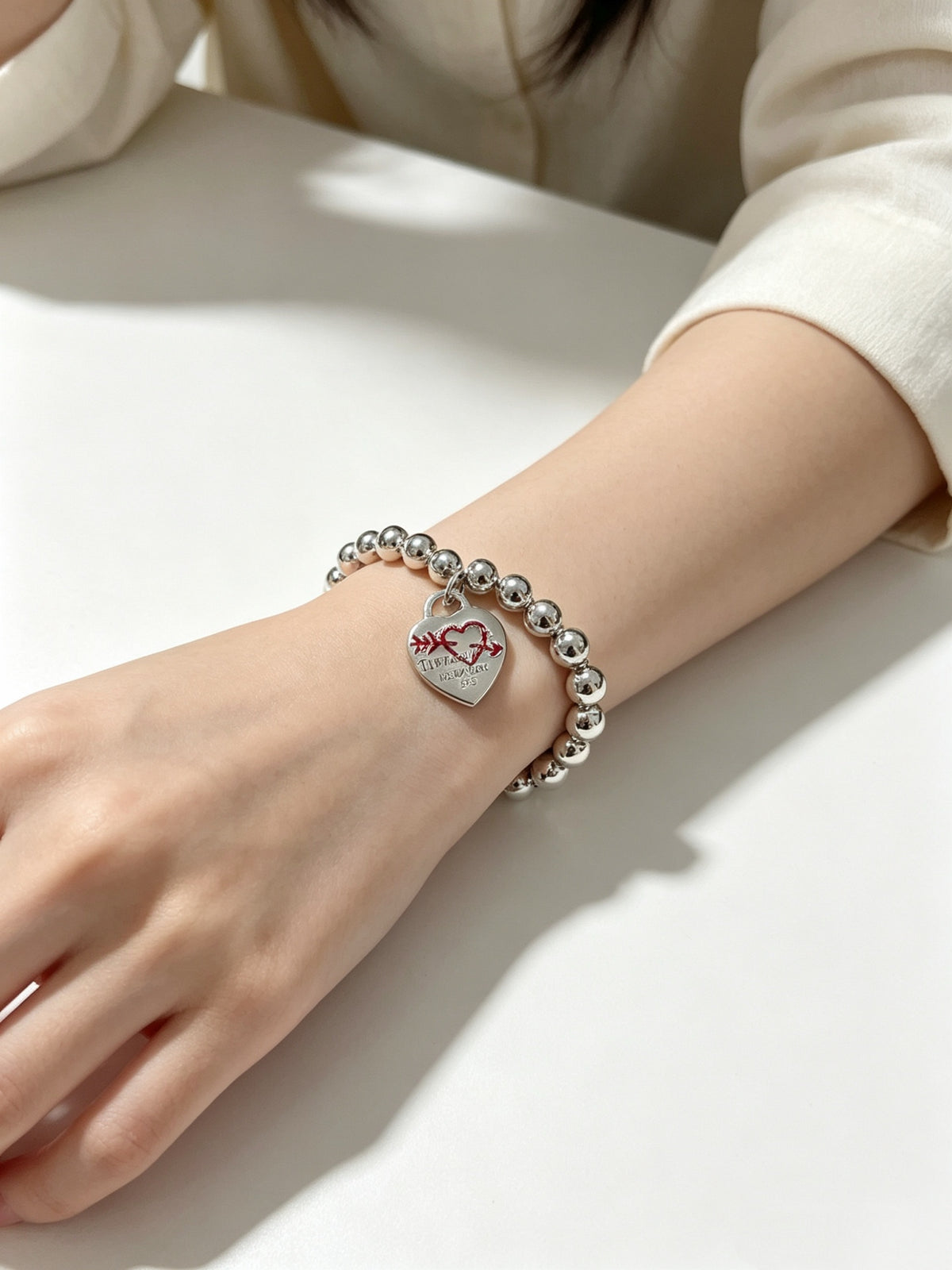 Signature Motif Bracelet in Silver-Tone – Vintage Detail – Design 09 main product view