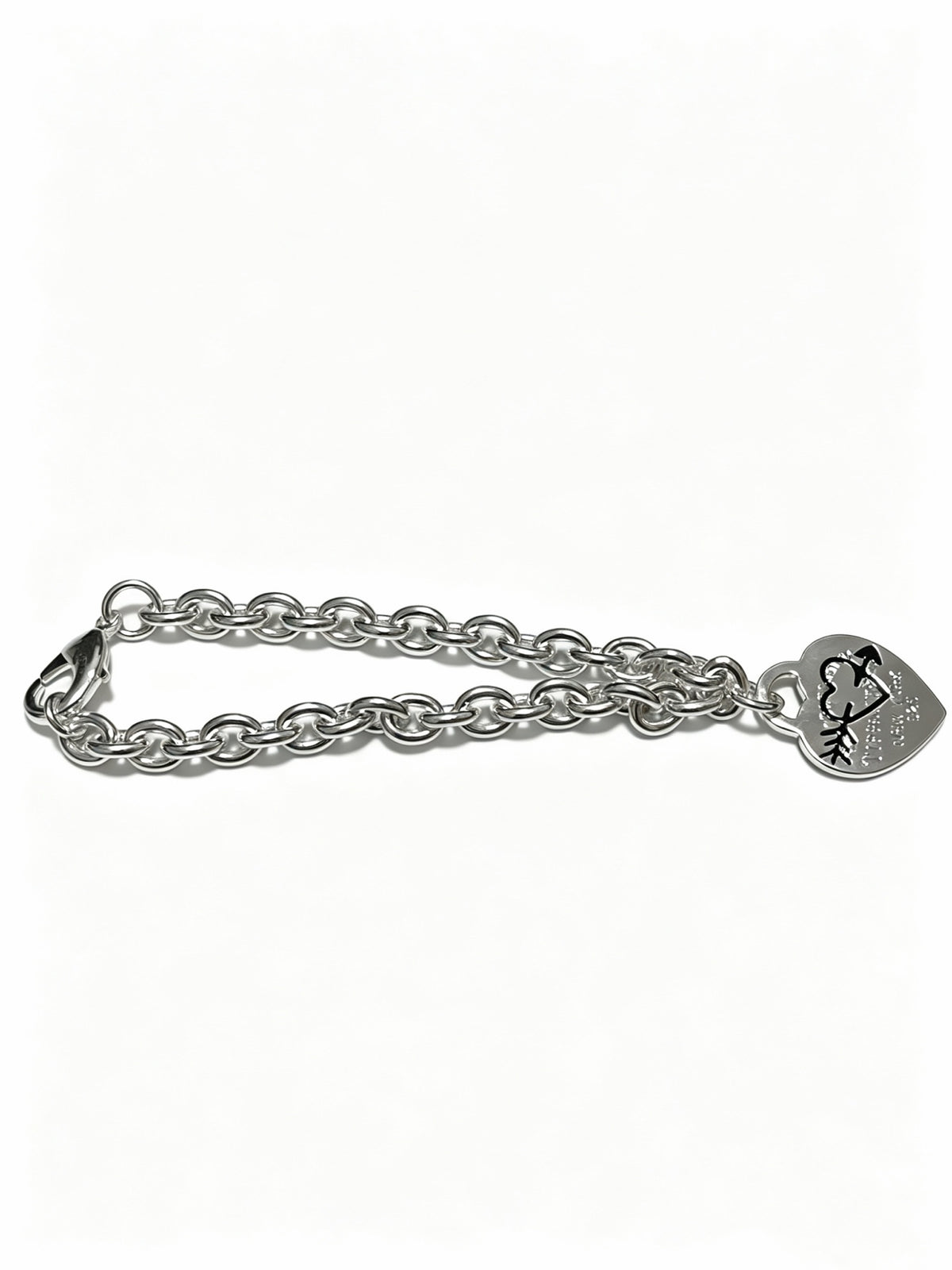Signature Motif Bracelet in Silver-Tone – Vintage Detail – Design 08 detail view