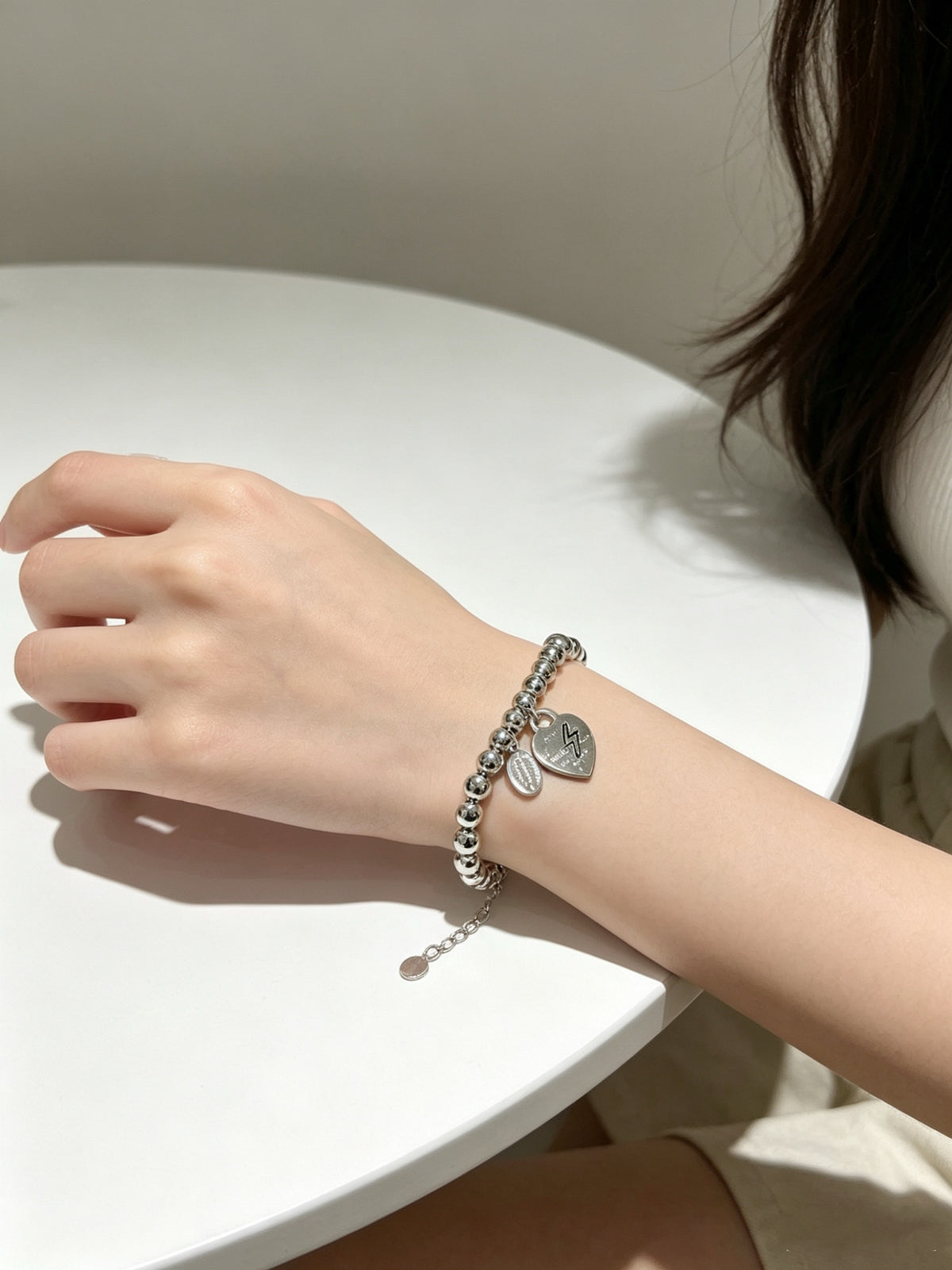 Signature Motif Bracelet in Silver-Tone – Vintage Detail – Design 06 main product view