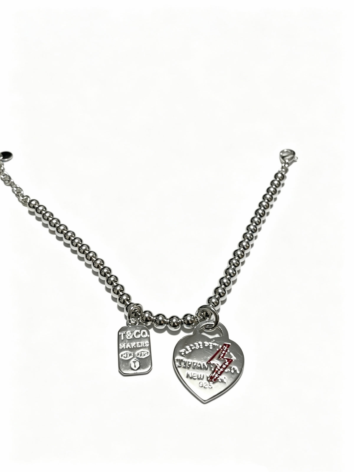 Signature Motif Bracelet in Silver-Tone – Vintage Detail – Design 05 front product view