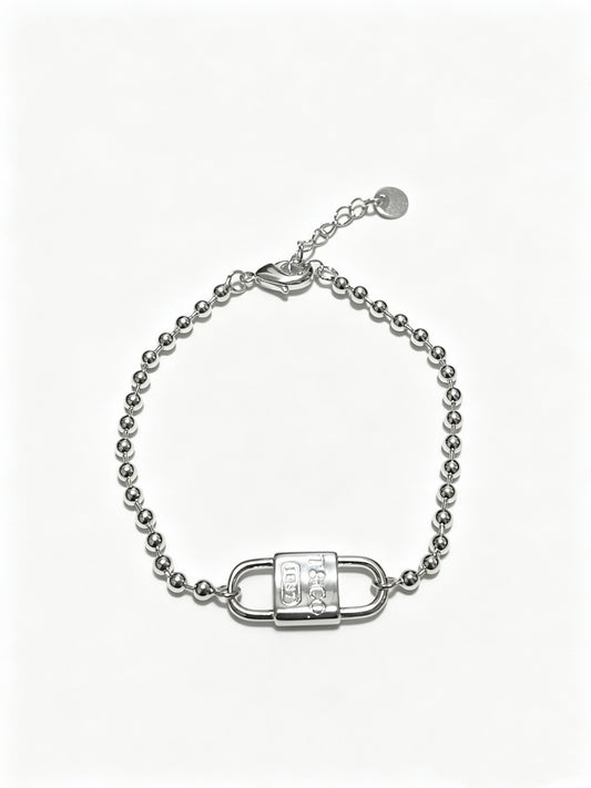 Signature Motif Bracelet in Silver-Tone – Vintage Detail – Design 04 main product view