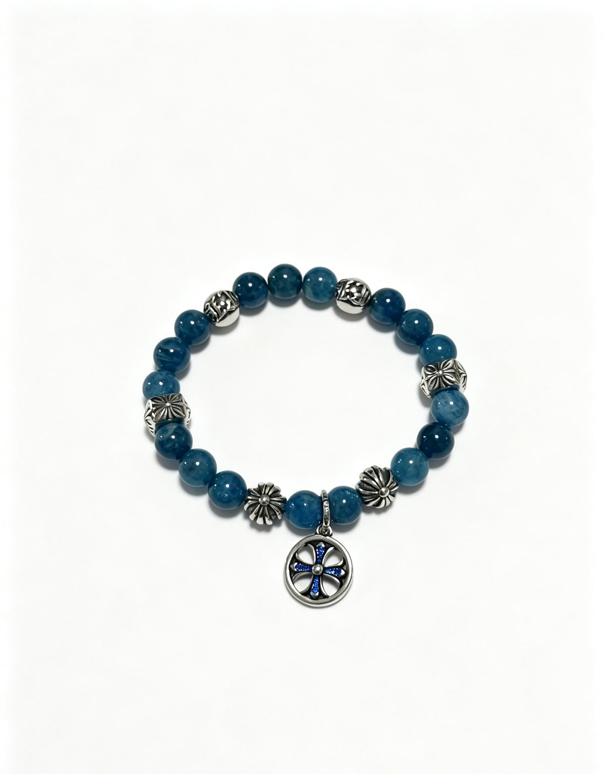 Signature Emblem Bracelet in Polished Metal-Tone – Design 004 main product view