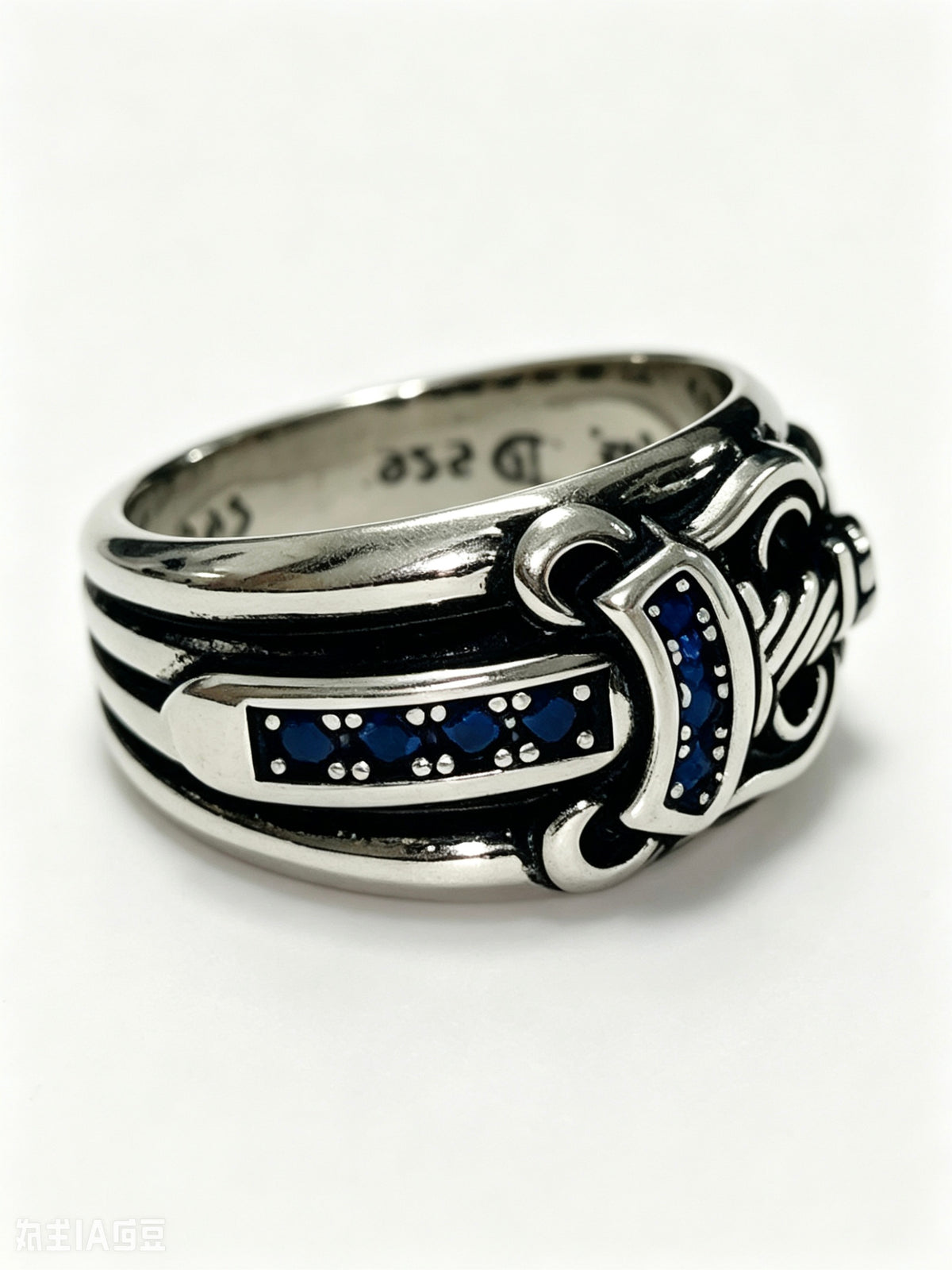 Cross Statement Ring in Metal-Tone – Design 09 close-up detail