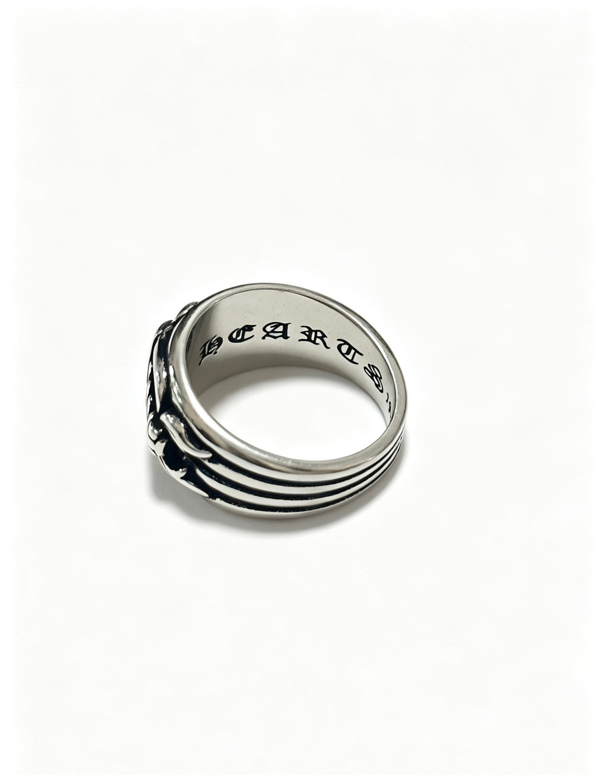 Cross Statement Ring in Metal-Tone – Design 09 detail view