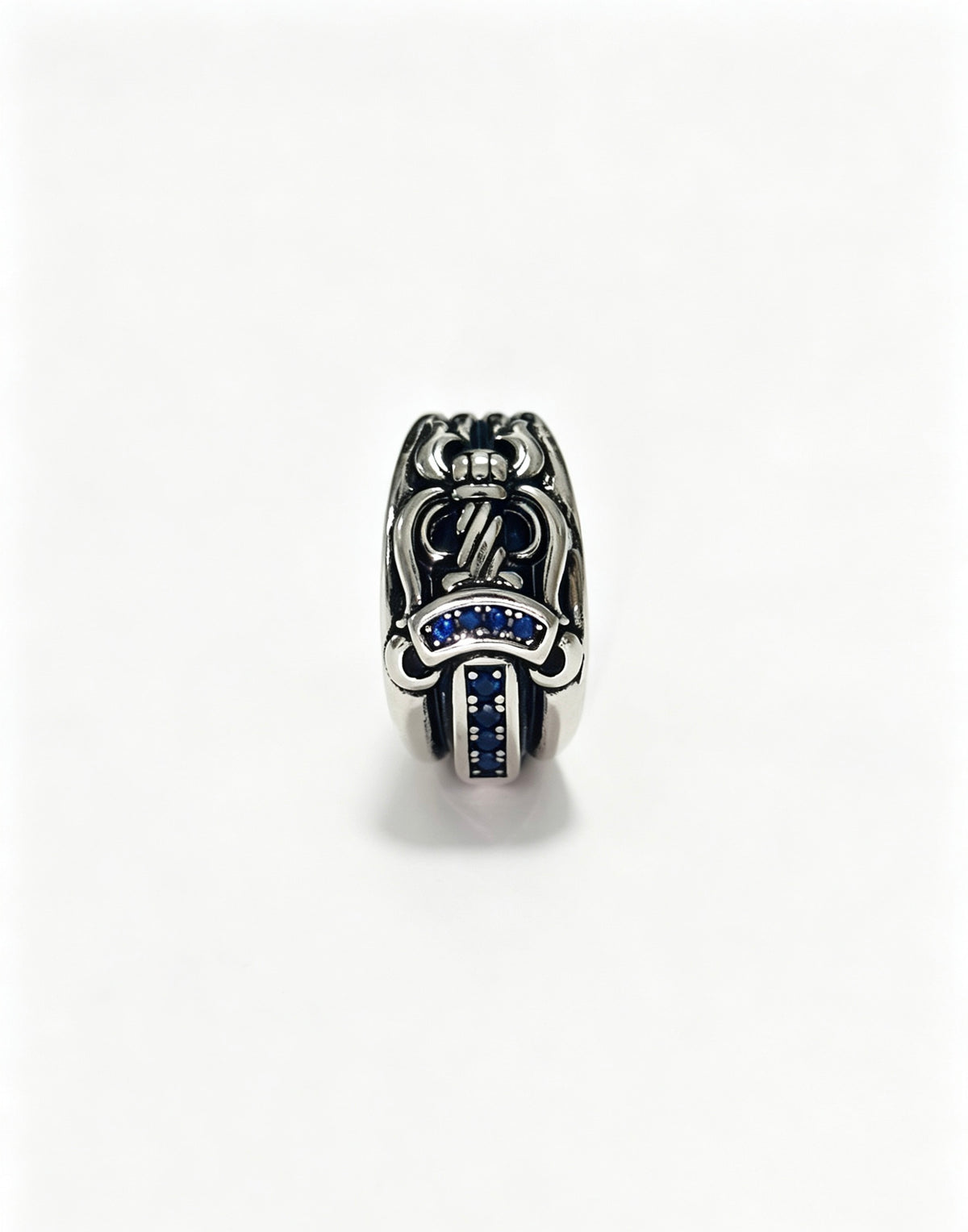 Cross Statement Ring in Metal-Tone – Design 09 front product view