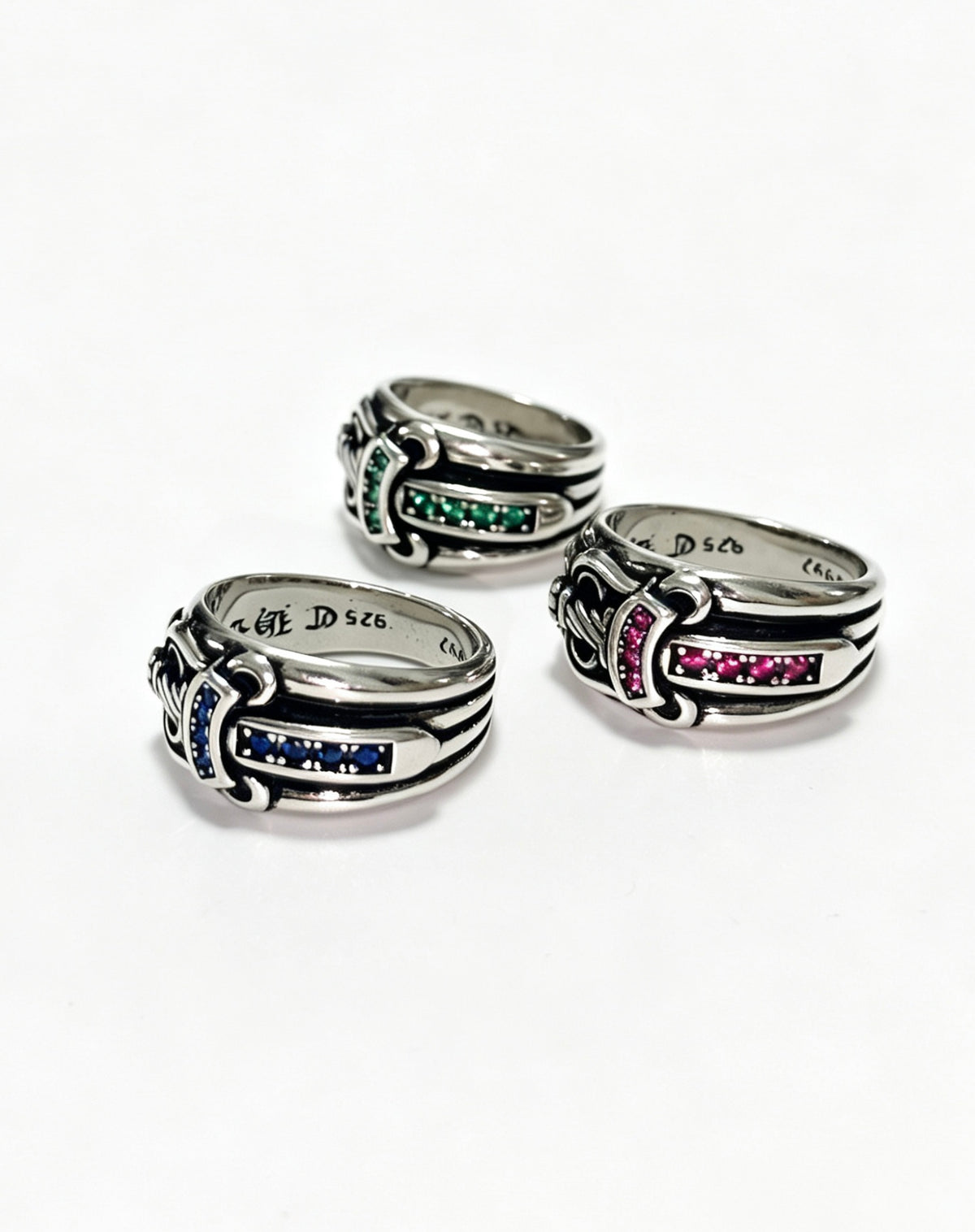 Cross Statement Ring in Metal-Tone – Design 07 close-up detail