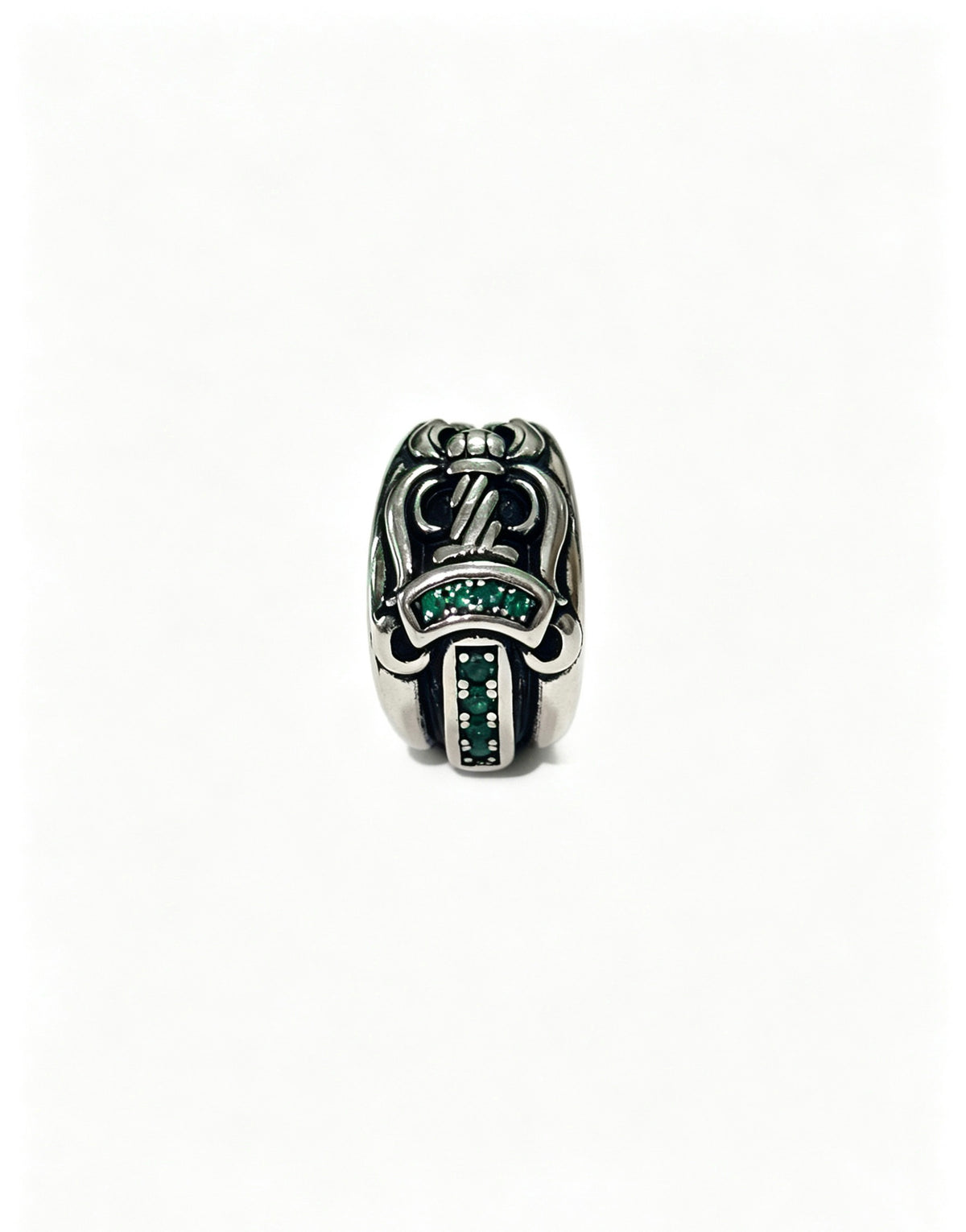 Cross Statement Ring in Metal-Tone – Design 08 side detail