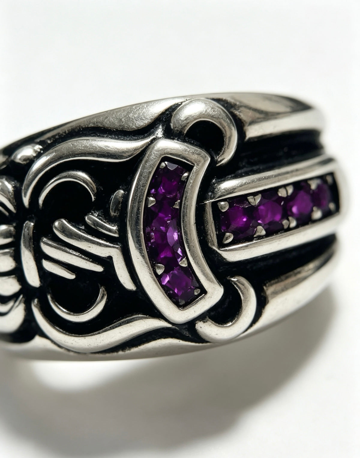 Cross Statement Ring in Metal-Tone – Design 07 styled product view