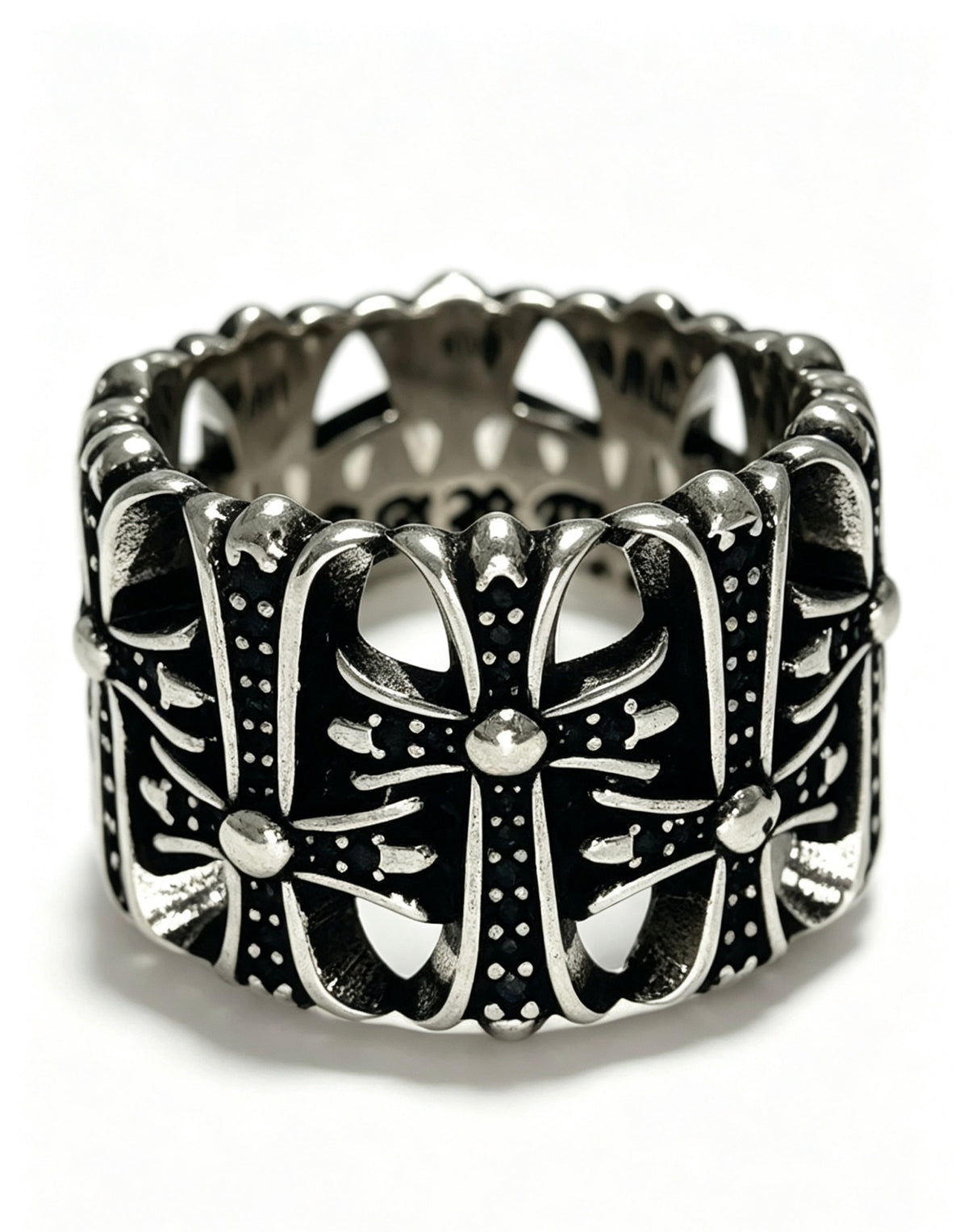 Cross Statement Ring in Metal-Tone – Design 06 styled product view