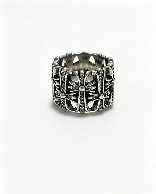 Cross Statement Ring in Metal-Tone – Design 05 main product view