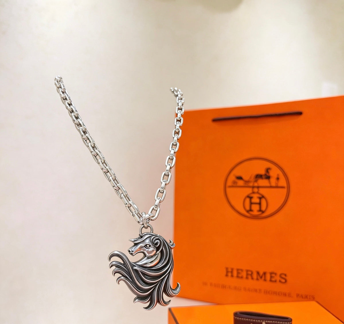 Toggle Pendant Necklace in Polished Metal-Tone – Toggle Detail – Design 005 main product view