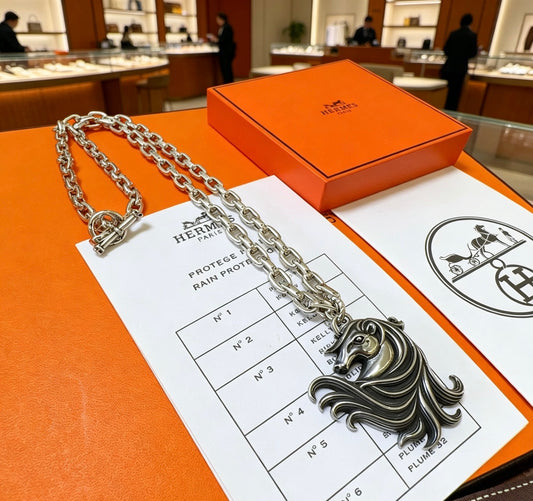 Toggle Pendant Necklace in Polished Metal-Tone – Toggle Detail – Design 005 main product view