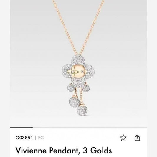 Sunflower Pendant Necklace in Polished Metal-Tone – Sunflower Detail main product view