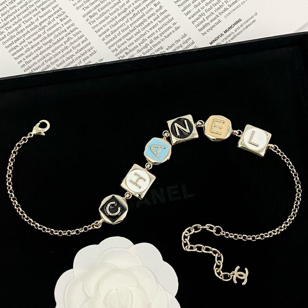Letter Pendant Necklace in Polished Metal-Tone – Design 001 styled product view