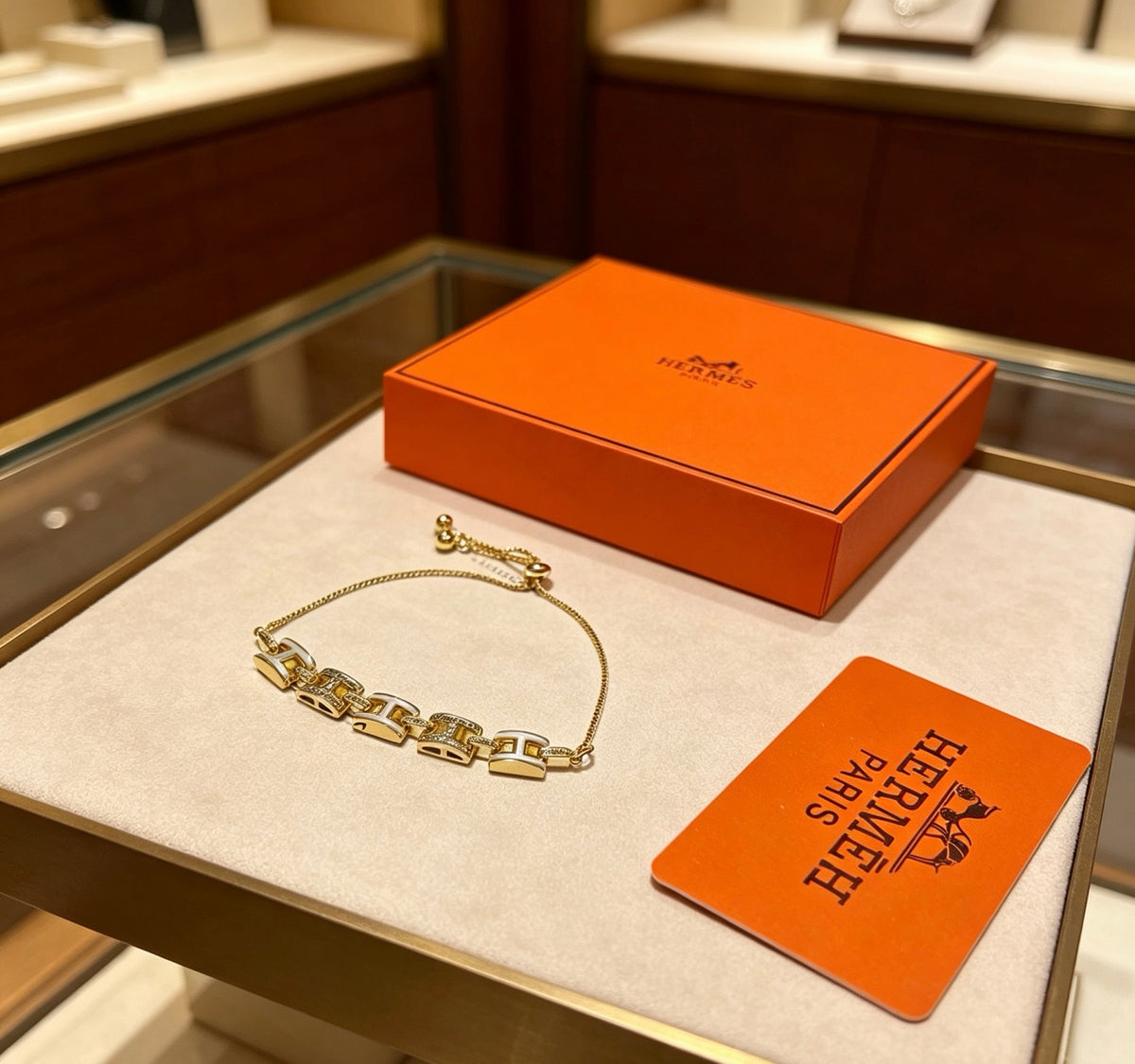 Horse Bracelet in Gold-Tone front product view