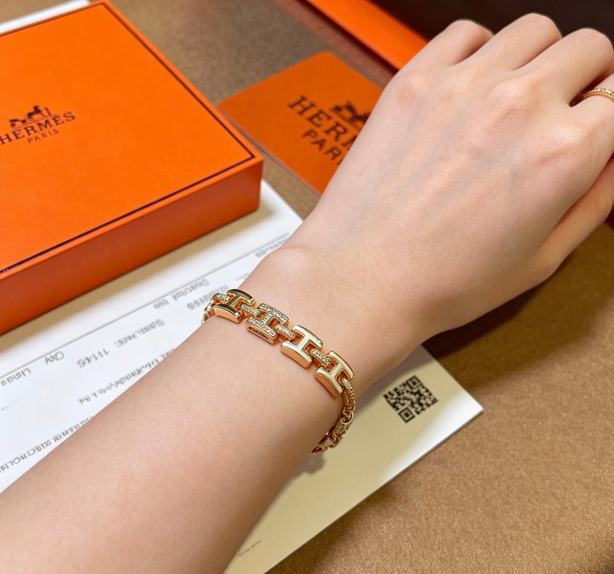 Horse Bracelet in Gold-Tone detail view