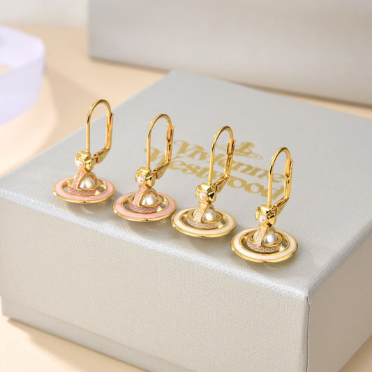 Orb Stud Earrings in Polished Metal-Tone – Design 005 main product view