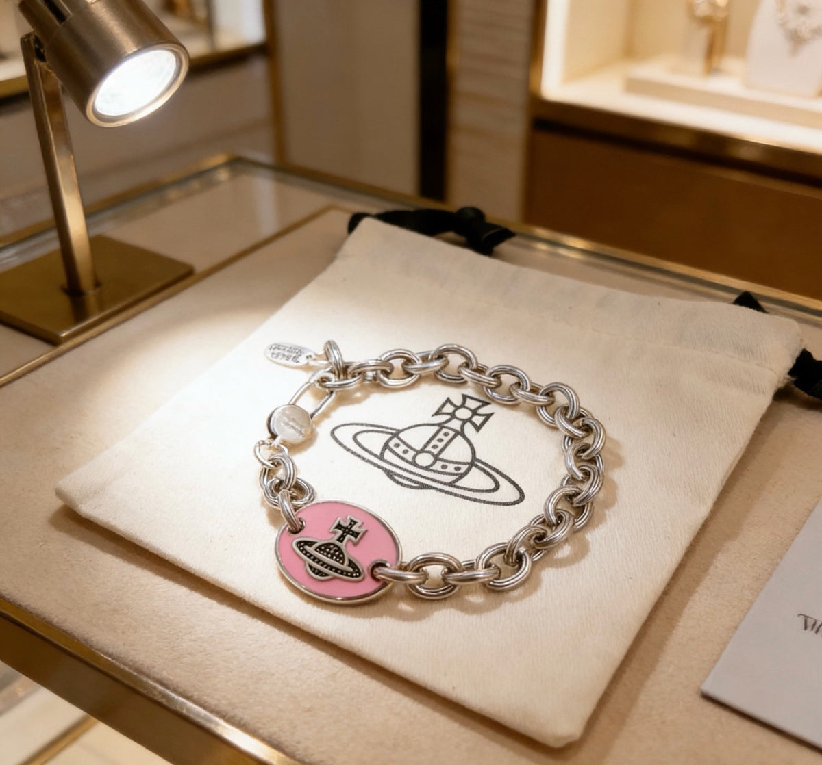 Orb-Inspired Emblem Bracelet in Silver-Tone – Vintage Detail – Design 003 front product view