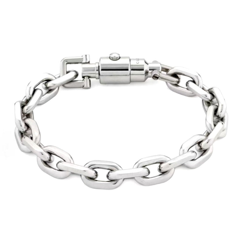 Lock Bracelet in Polished Metal-Tone main product view