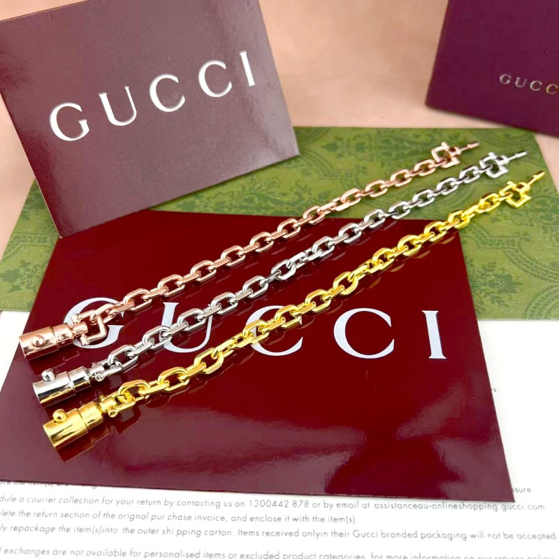 Lock Bracelet in Polished Metal-Tone main product view